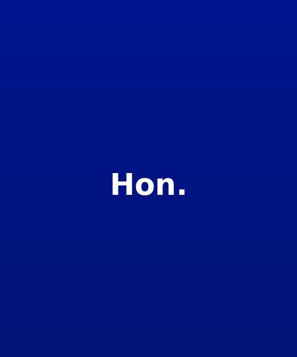 Hon. Cabinet Secretary